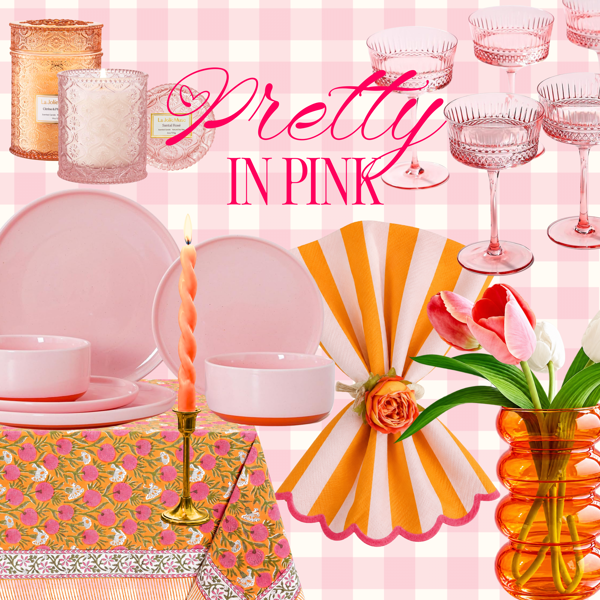 Pink & Orange Table Settings
